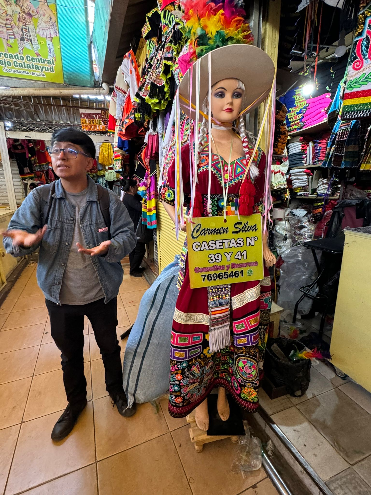 Colorful traditional market in Cochabamba